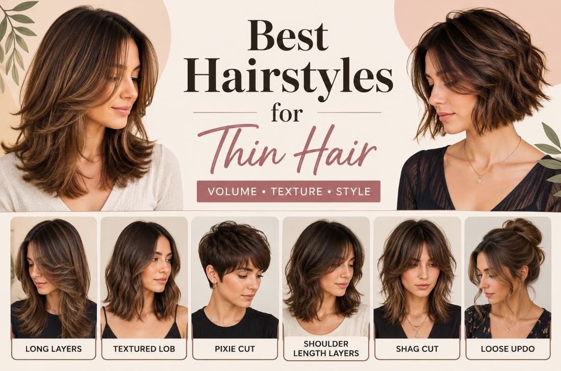 best hairstyles for thin hair