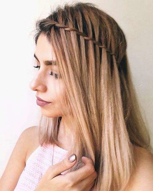 The Braided Waterfall Style to add volume