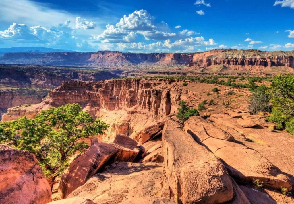 Capitol Reef National Park Utah with colorful rock formations and scenic views