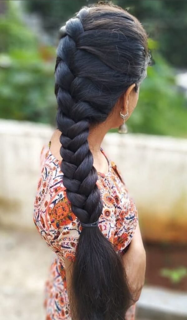  The Pony Braid for thin hair