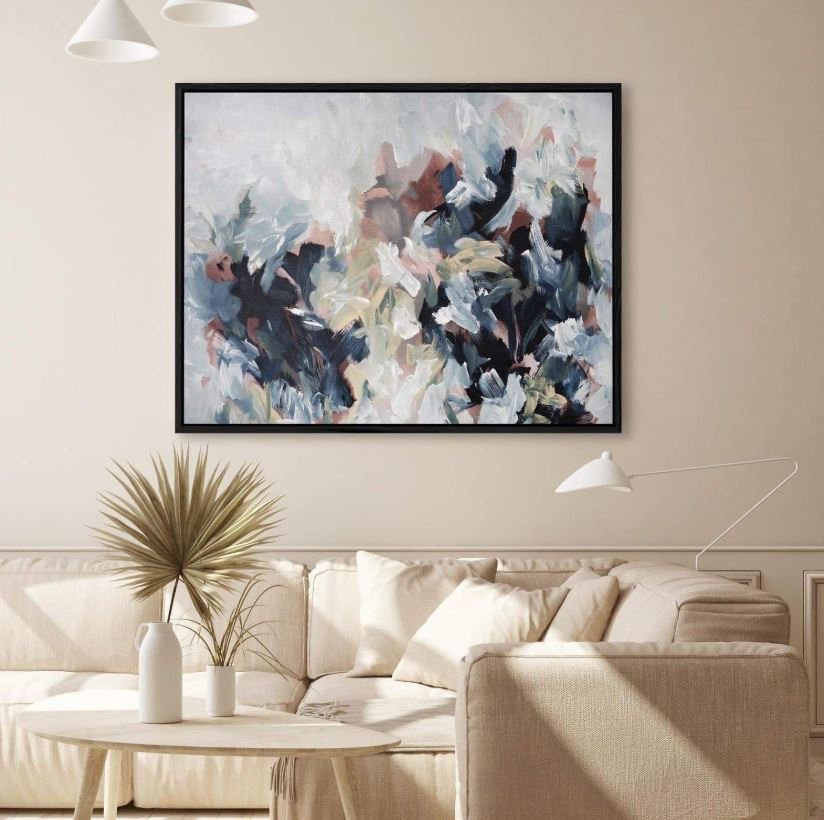 Modern abstract art painting for living room walls