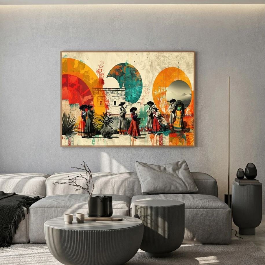 Cultural and historical paintings for living room decoration