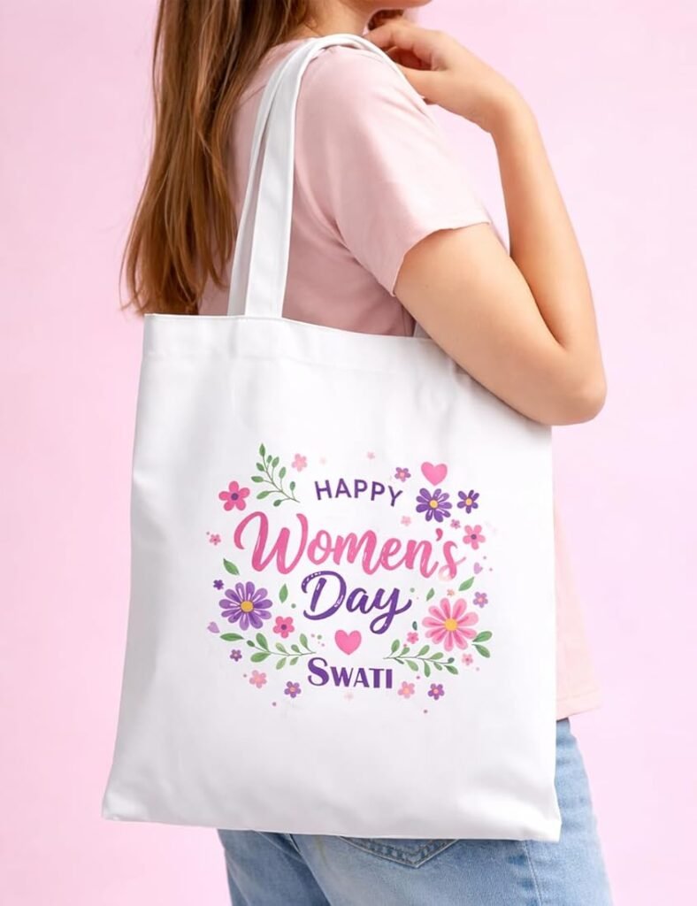 Personalized tote bags for Women's Day