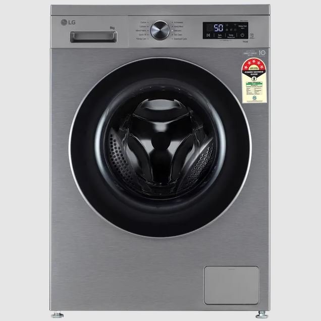 LG 8 Kg AI Direct Drive front load washing machine for Indian homes
