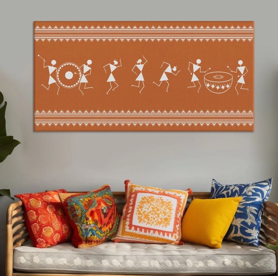 Traditional Warli paintings for living room wall decoration